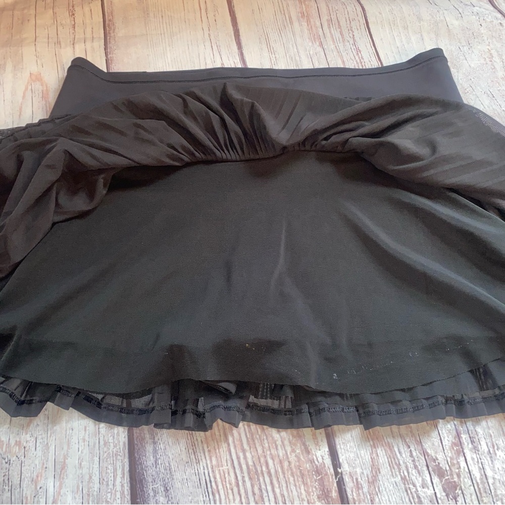 Athleta Skort Womens L Black Mesh Pleated Tennis Golf Athleisure 13.5 - Picture 4 of 10